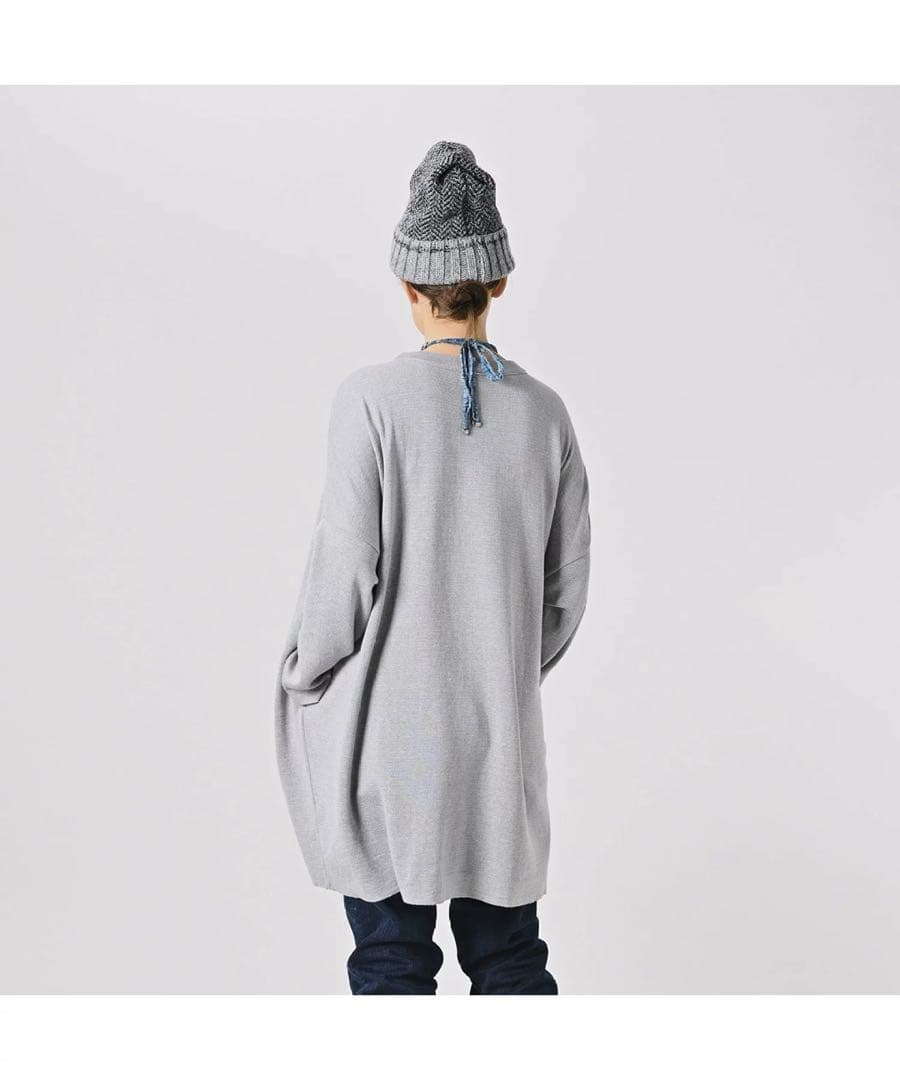 ●45R 45rpm●コットンスムースチュニック キミドリ