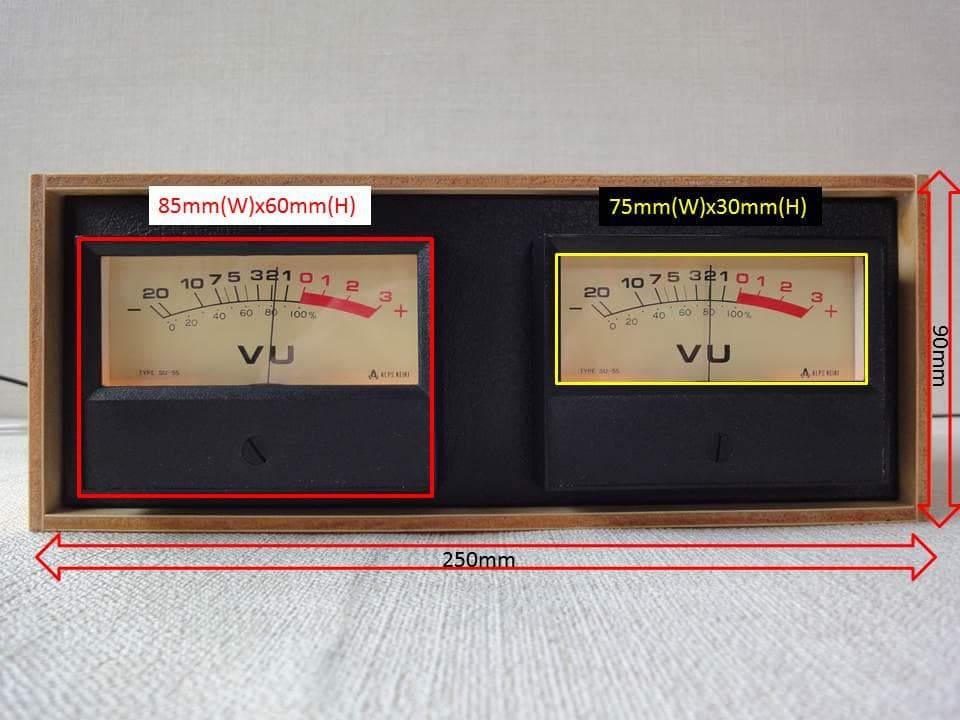 自作ステレオVUメーター190号機（ALPS KEIKI製大型）