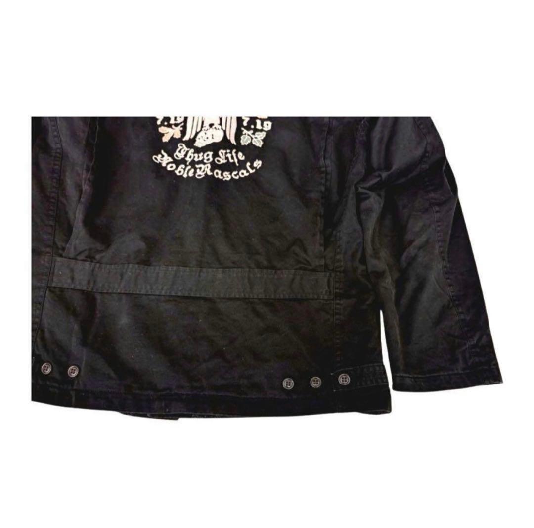 【今週まで最終値下げ】Gangsterville 刺繍入りブラックジャケット