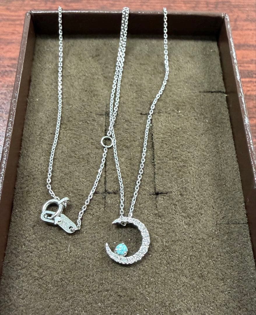 月　ムーン　ネックレス パライバトルマリン　スタージュエリー