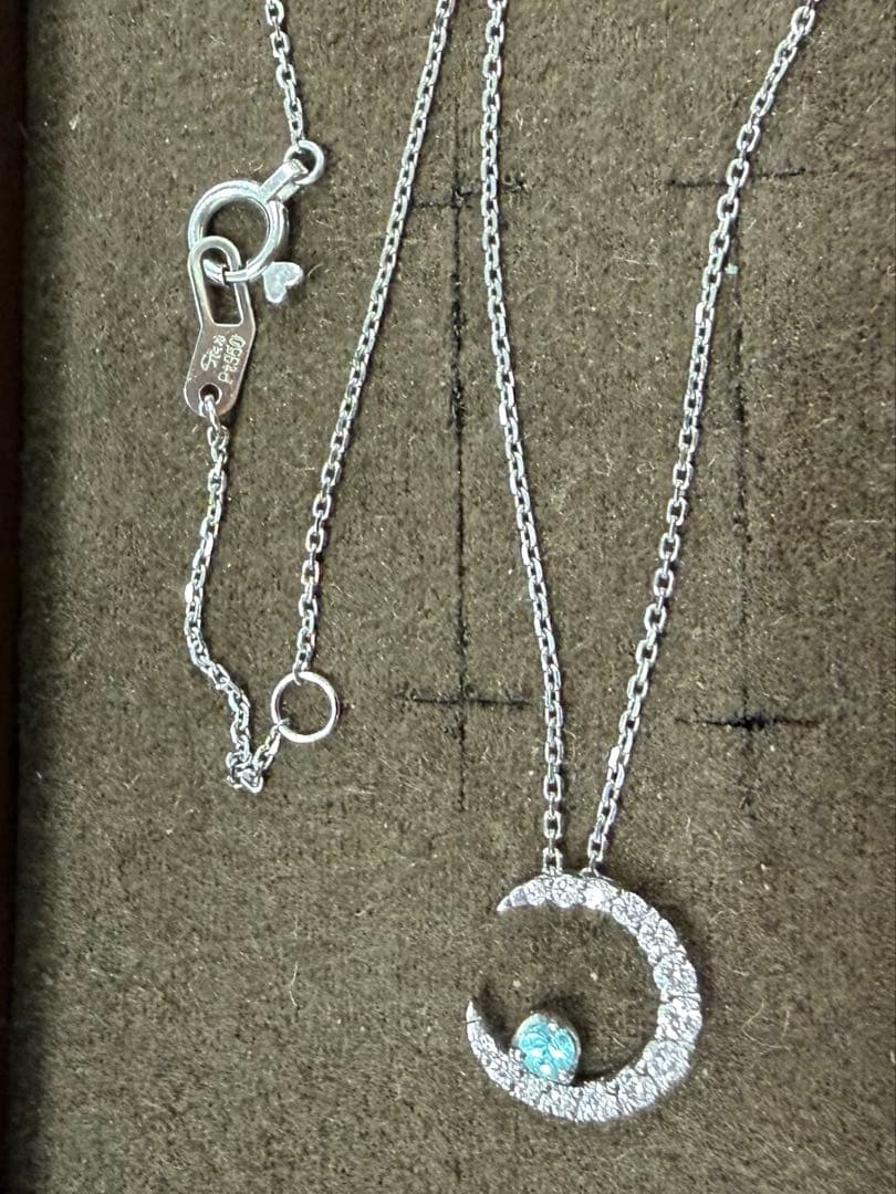 月　ムーン　ネックレス パライバトルマリン　スタージュエリー