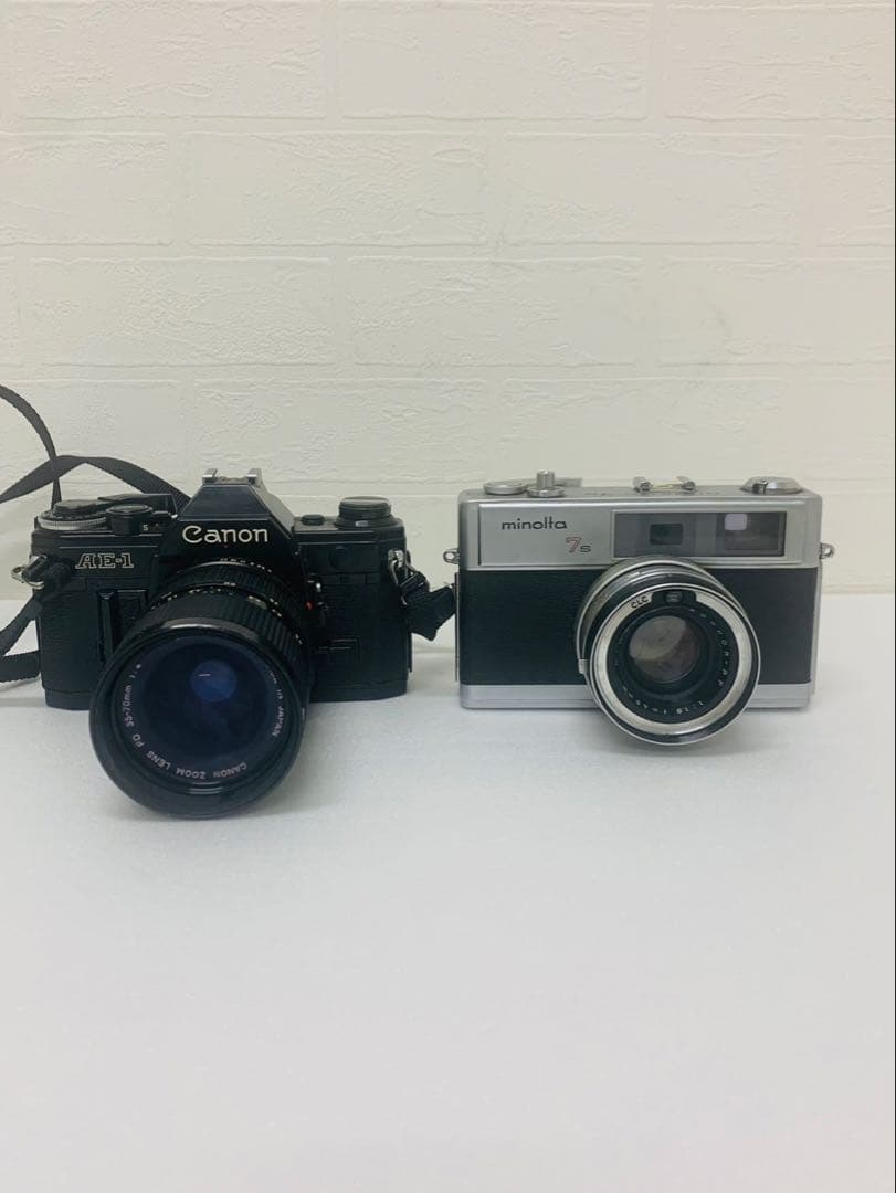 Canon AE-1 & Minolta Hi-Matic 2台7S セット