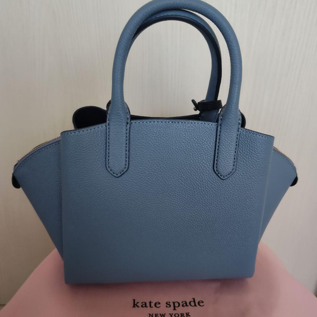 kumi　kate spade ライトブルー バッグ