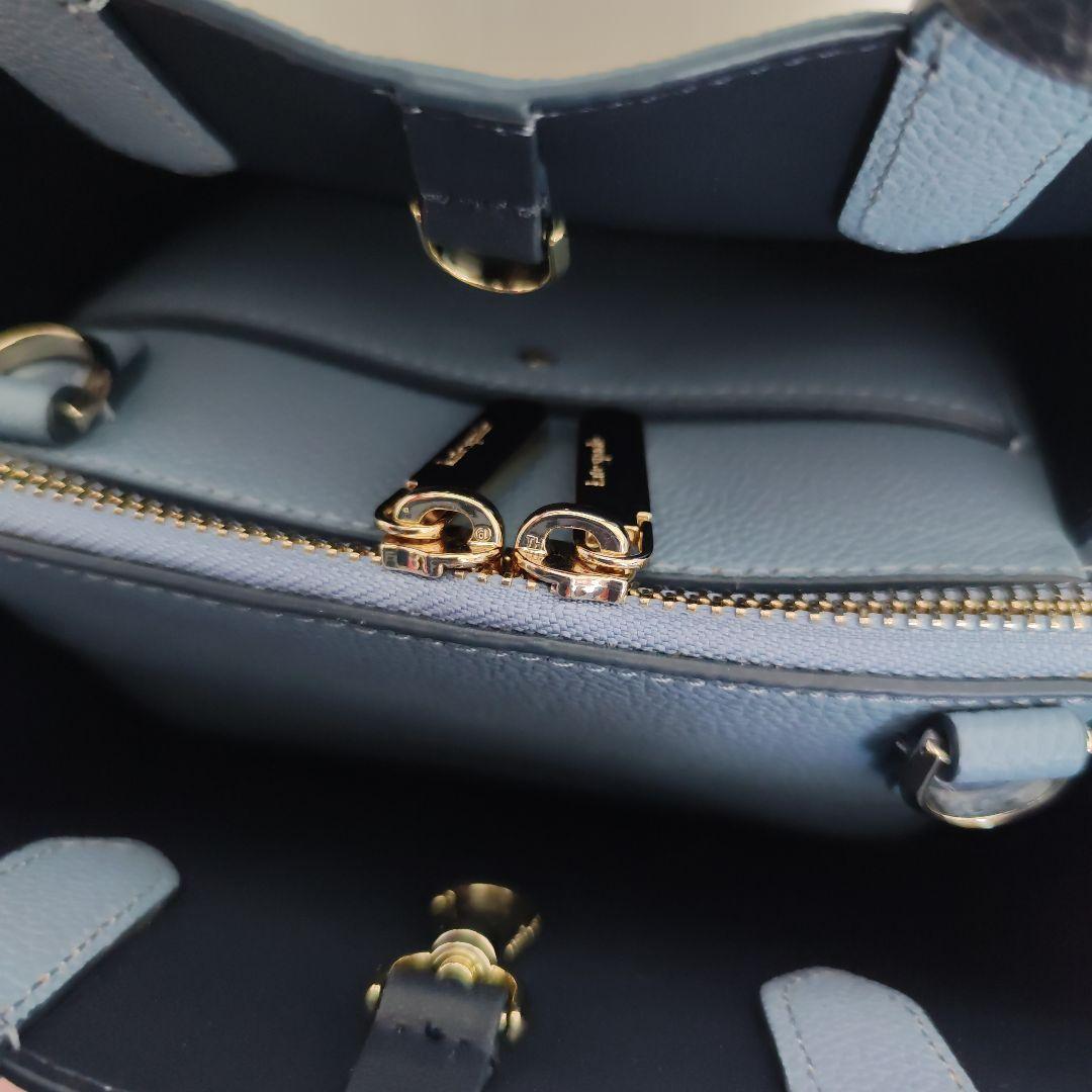 kumi　kate spade ライトブルー バッグ