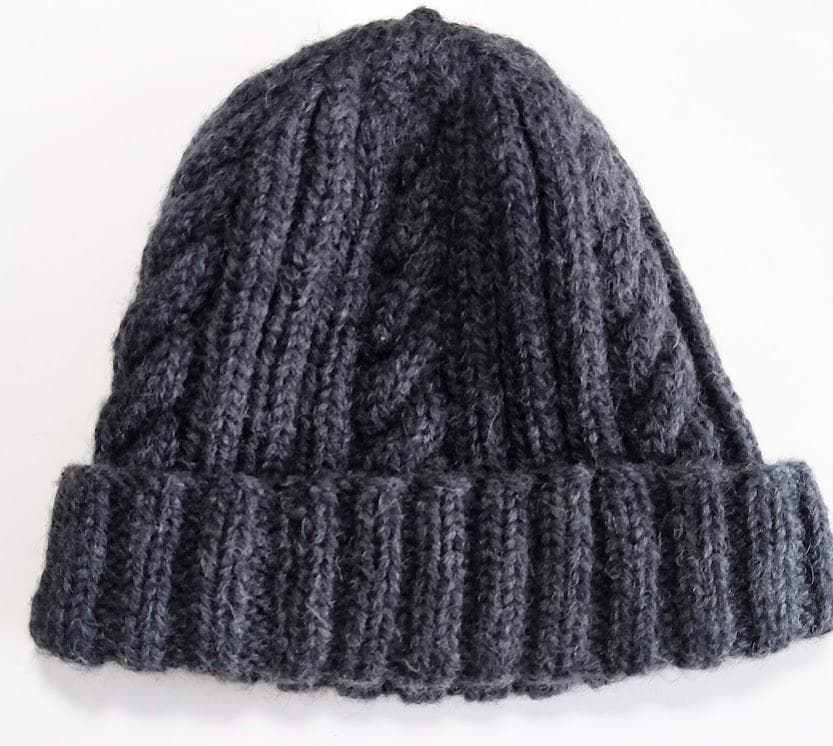 ○INVERALLAN インバーアラン ニットキャップ　グレー スコットランド製