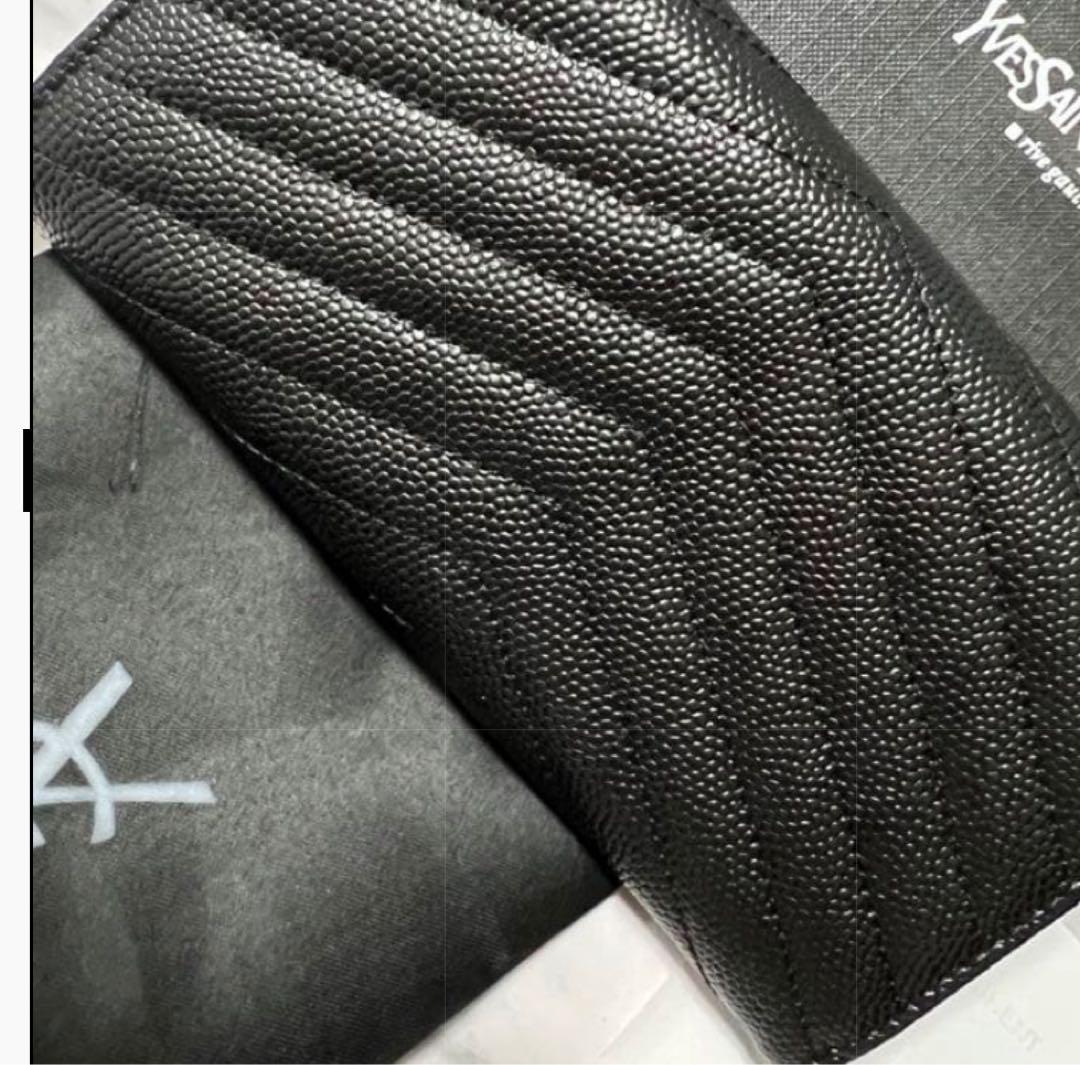 YSL ブラック キルティング長財布