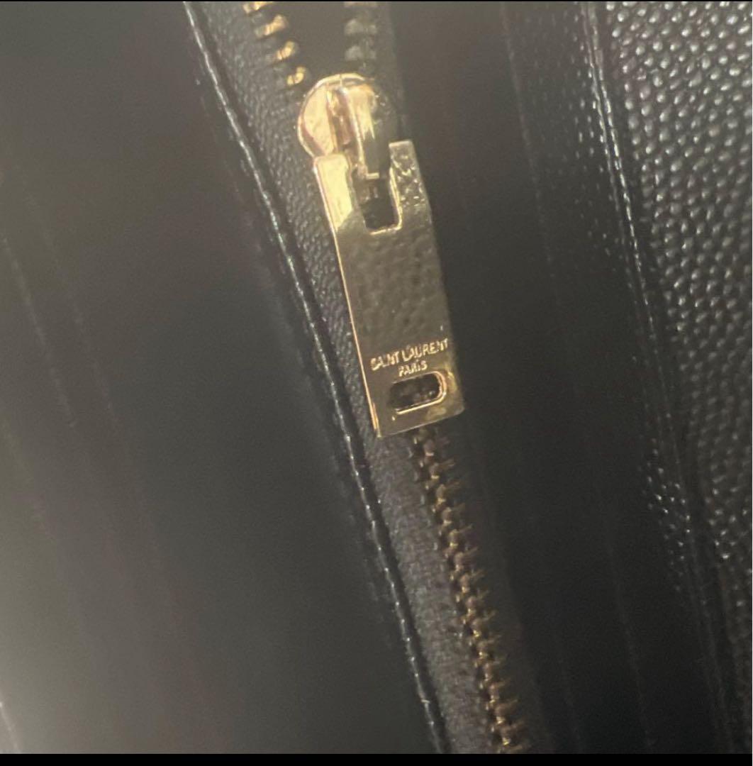 YSL ブラック キルティング長財布