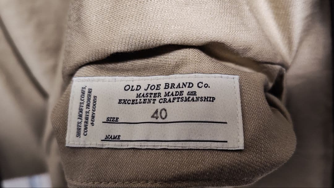 c*t様 OLDJOE コーデュロイジージャン ブラウン 40L新品オールドジョ