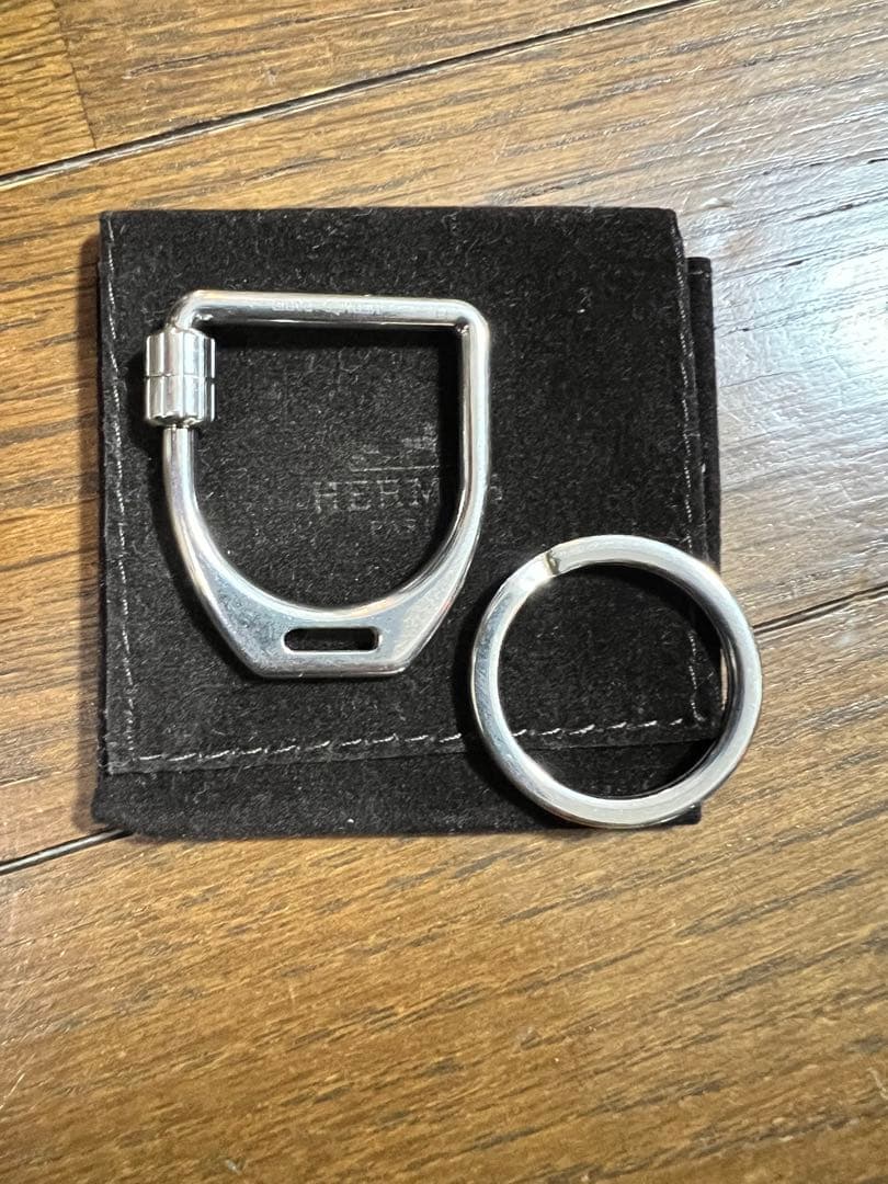 HERMES エルメス キーホルダー　エトリエ　キーリング　中古