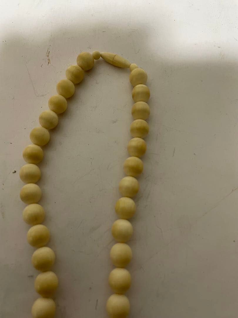 極上　牙彫ネックレス　2本セット