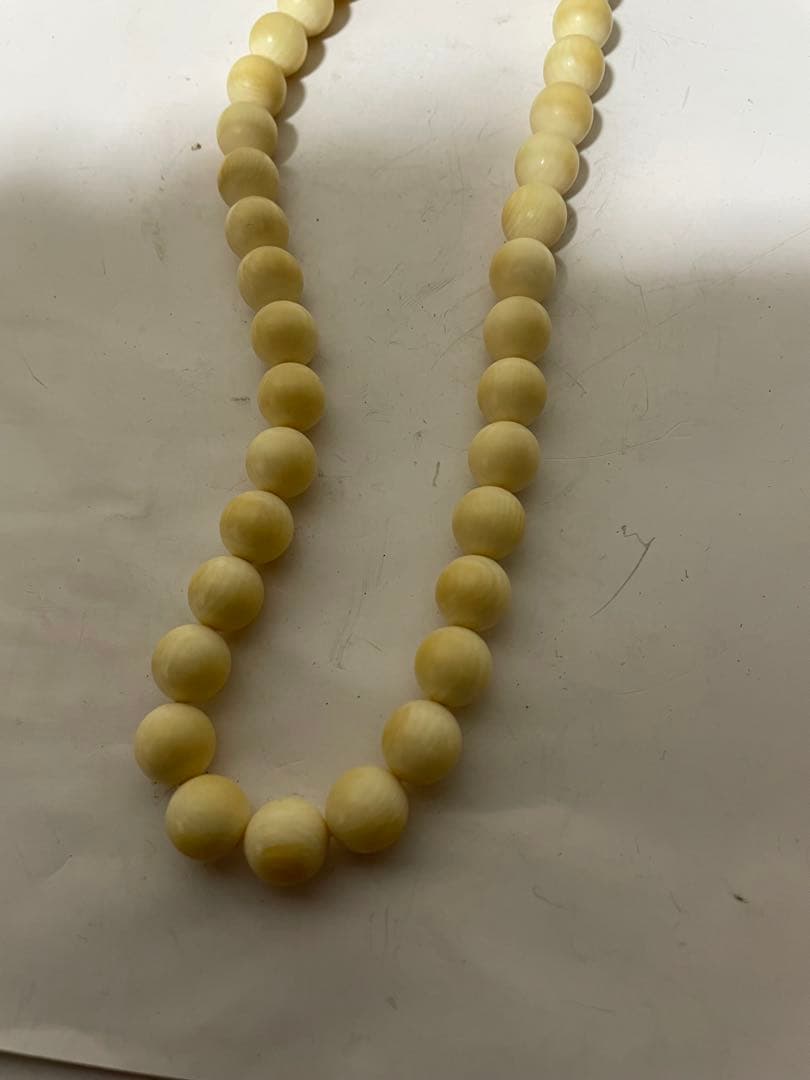 極上　牙彫ネックレス　2本セット