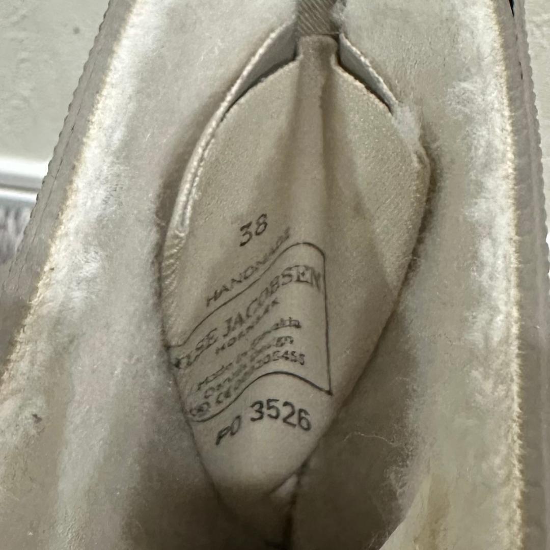 ILSE JACOBSEN レインブーツ レースアップ ベージュ 24.5cm