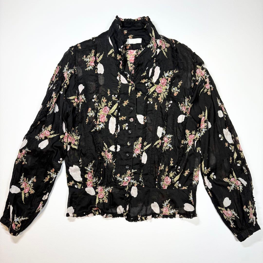 PINK HOUSE ワンピース ドレス ブラウス 花柄 ブラック セットアップ