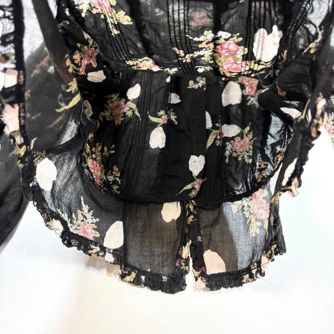 PINK HOUSE ワンピース ドレス ブラウス 花柄 ブラック セットアップ