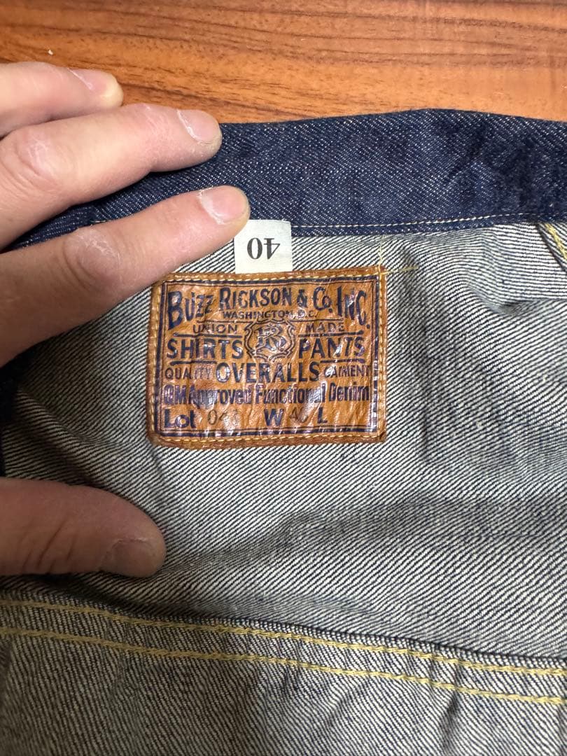 【極美品】BUZZ RICKSON'S 大戦モデル　サイズ40