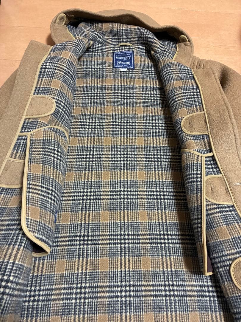 ぷ*ん様 美品　ランズエンド　グローバーオール　ベージュ ダッフルコート 40