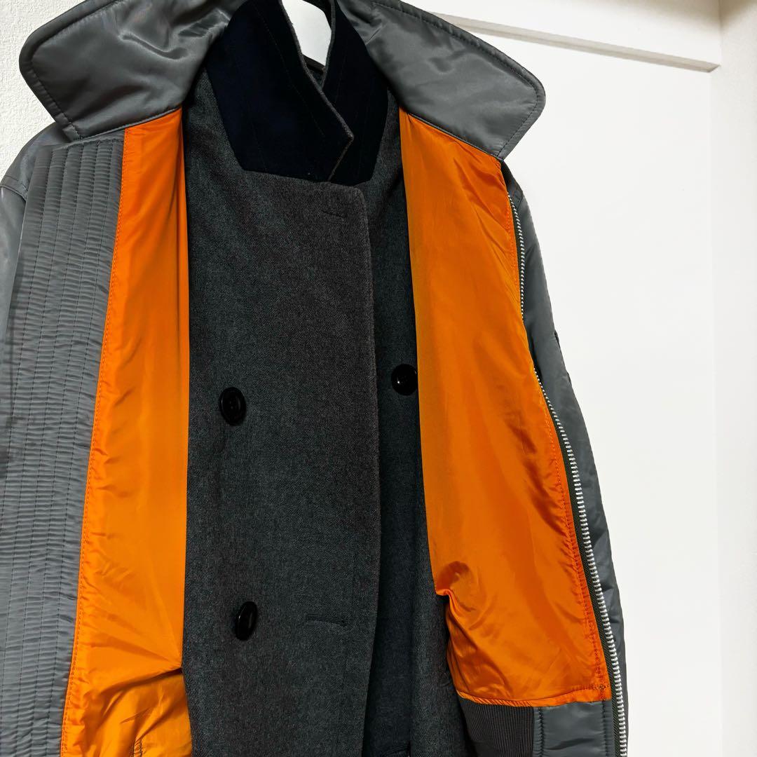 sacai　 22AW　Nylon Twill Mix Coat