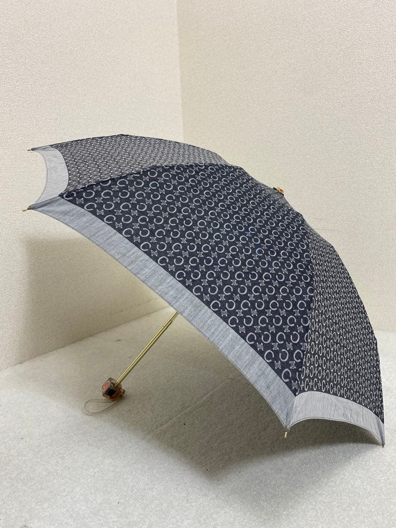 【未使用品】CELINE 折りたたみ日傘 晴雨兼用