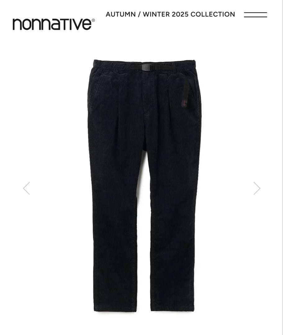 nonnative gramicci WALKER TP コーデュロイ パンツ