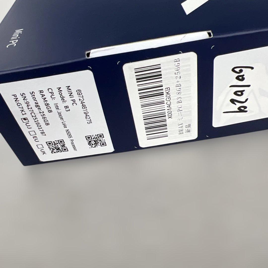 601029　未開封Bmax ミニpc B3 8GB+256GB