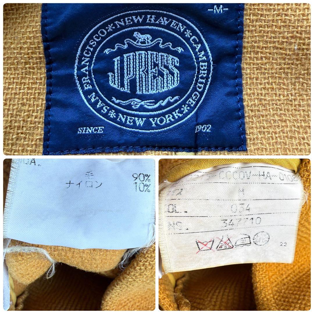 希少色 j.press 2147 ヘリンボーン ダッフルコート イエロー