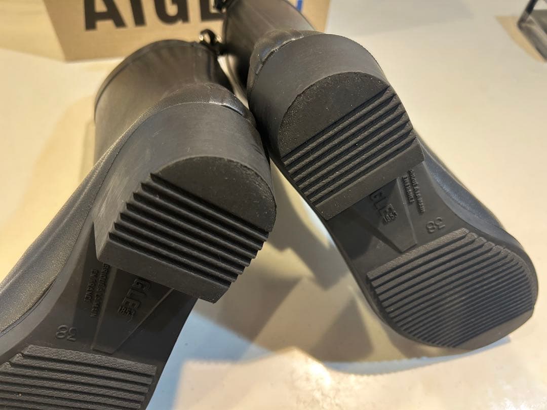 【限定値下げ】AIGLE 長靴 レインブーツ ブラック