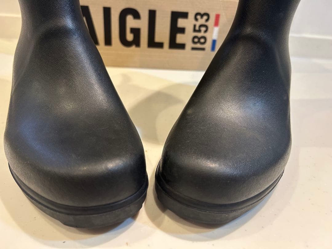 【限定値下げ】AIGLE 長靴 レインブーツ ブラック