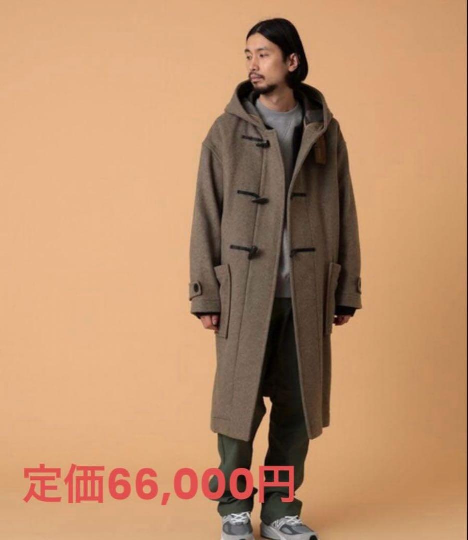 ウール ダッフルコート ブラウン