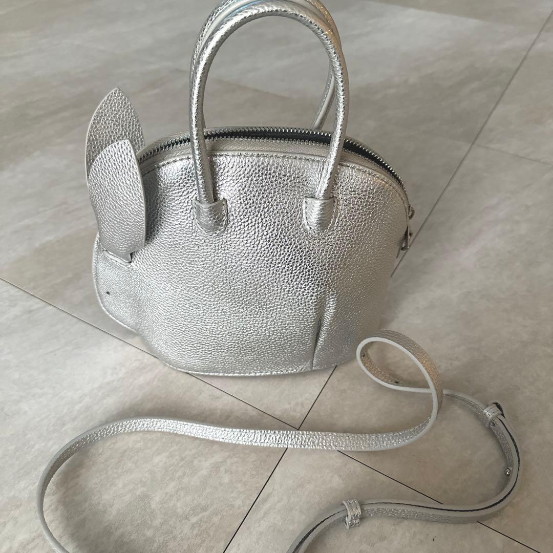 エルドット　うさぎ　レザー　シルバー