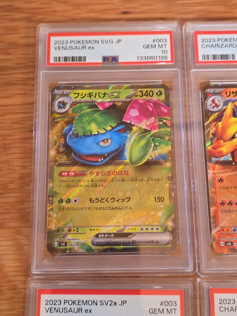 フシギバナ　リザードン　カメックス　PSA10 6連番