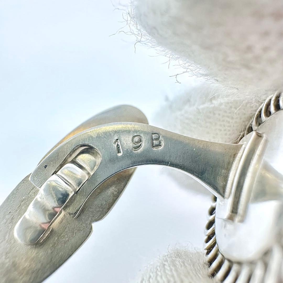   19B カフス　オニキス　シルバー　　925