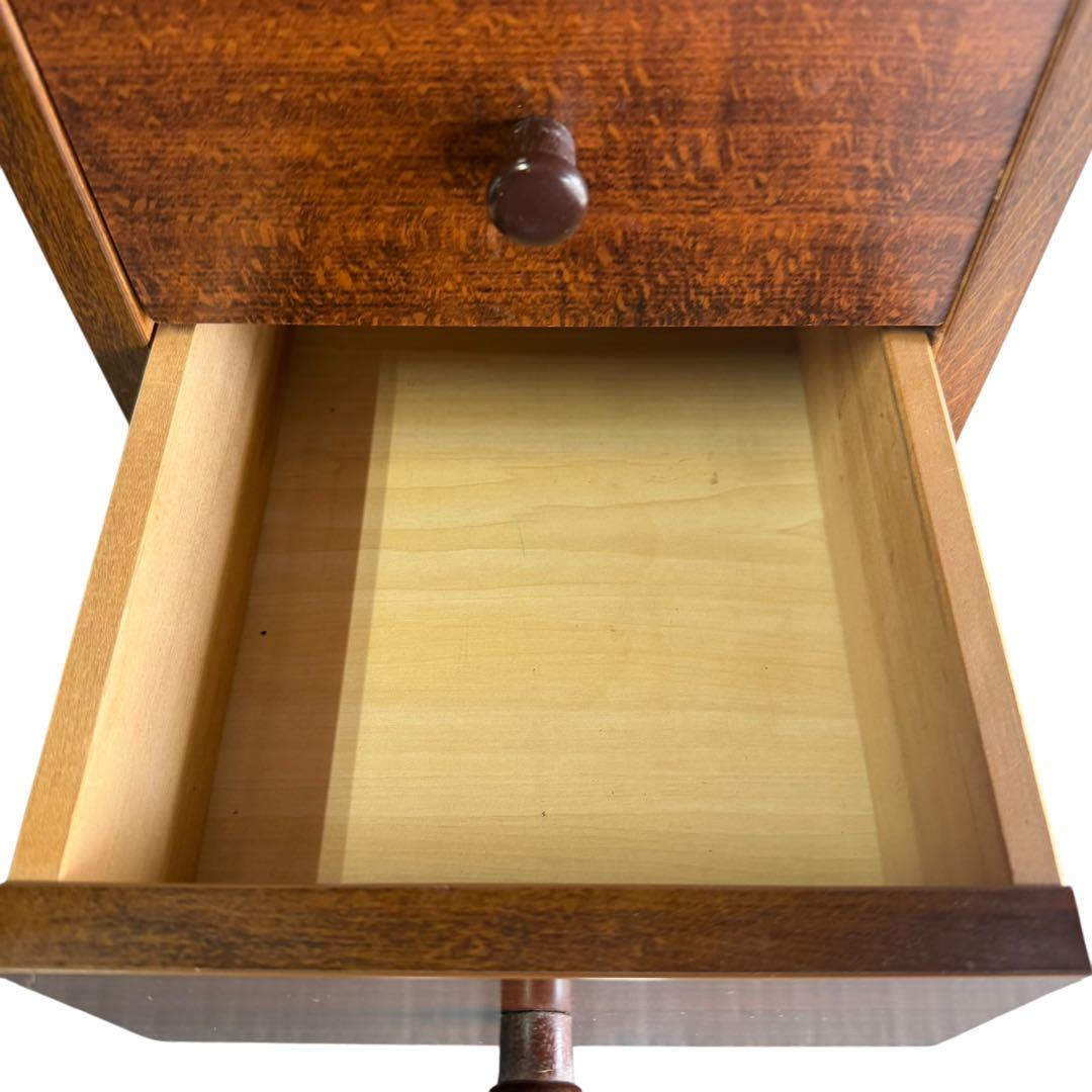 昭和レトロ 山下家具店 10段スリムチェスト 木製