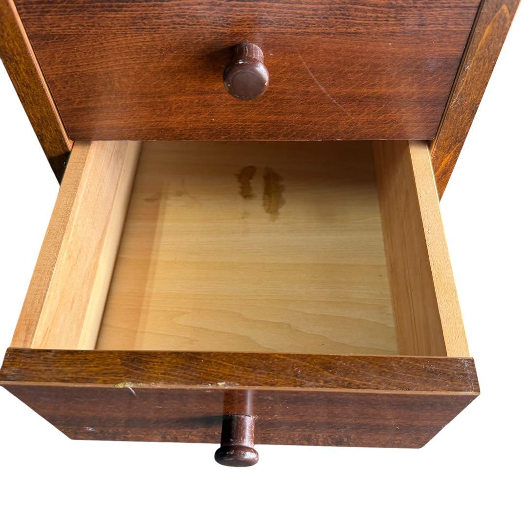 昭和レトロ 山下家具店 10段スリムチェスト 木製