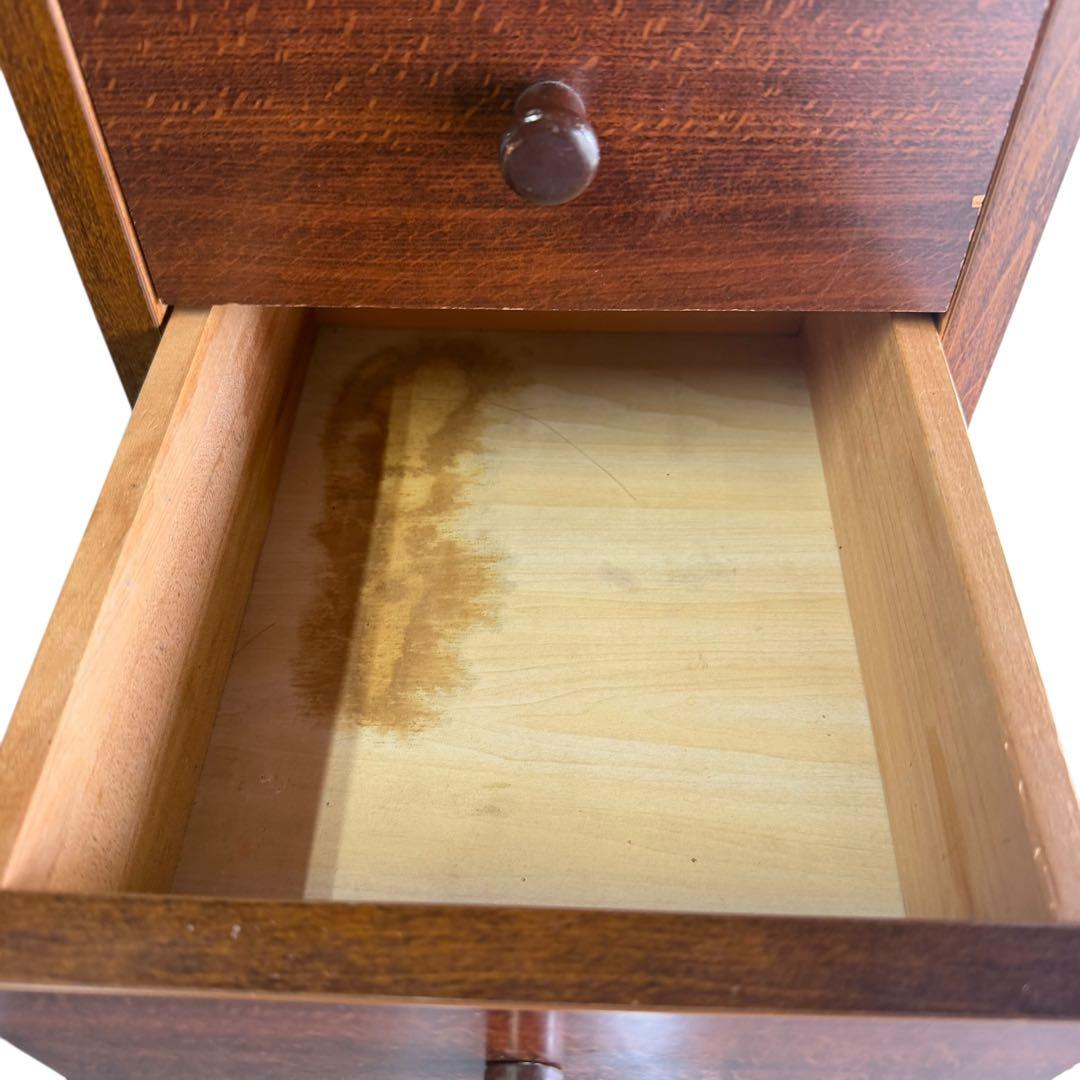 昭和レトロ 山下家具店 10段スリムチェスト 木製