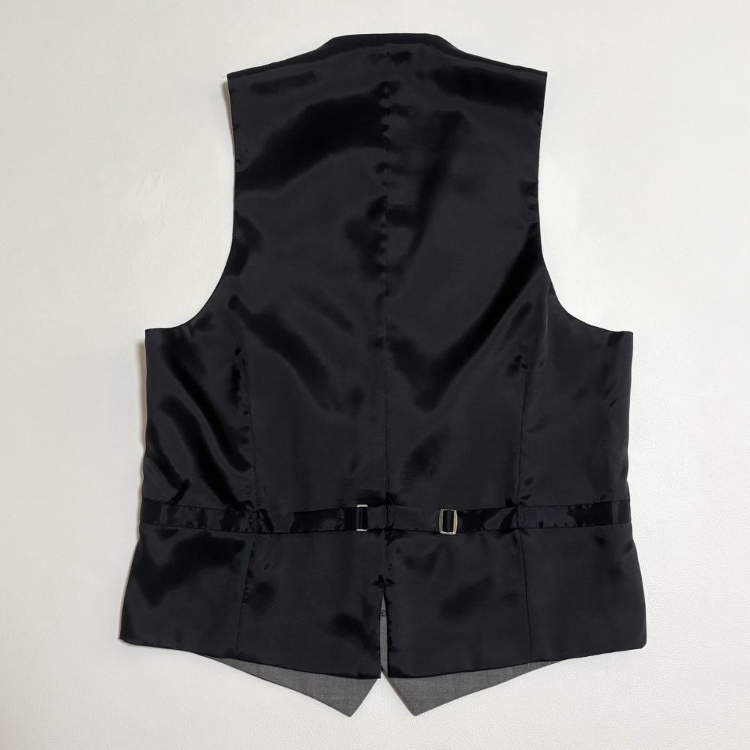 【美品】スーツセレクト ビジネススーツ 3ピース ベスト 無地 A6 L相当 紺