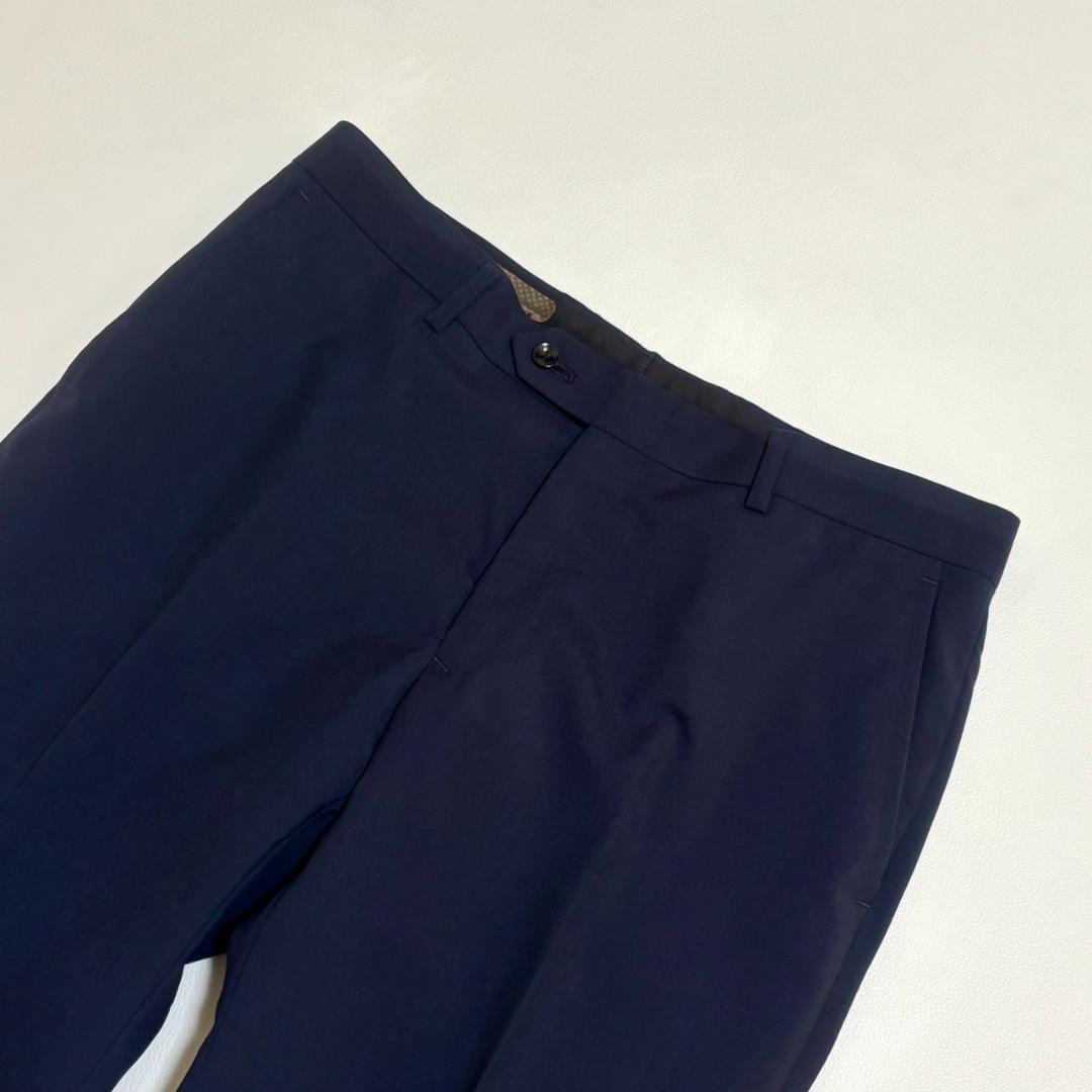 【美品】スーツセレクト ビジネススーツ 3ピース ベスト 無地 A6 L相当 紺