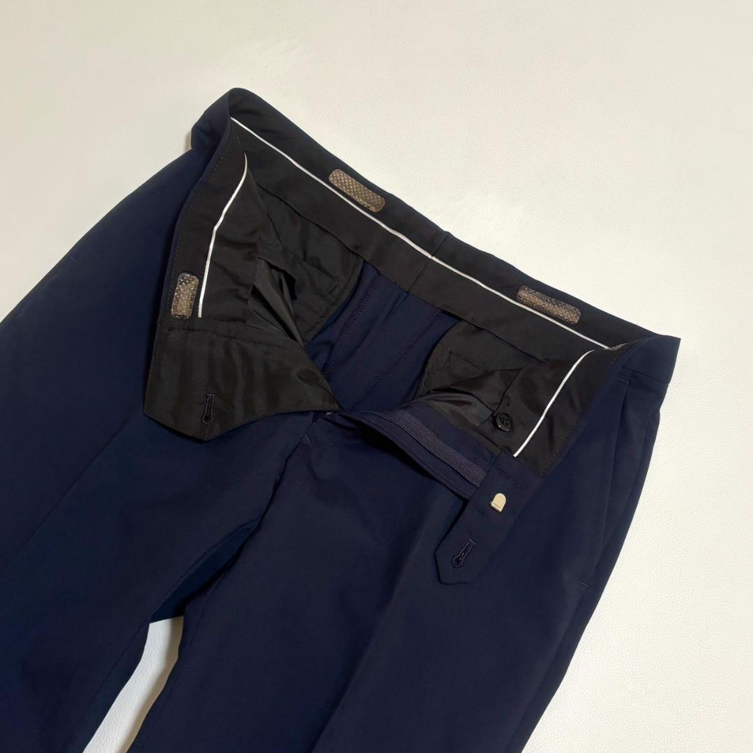 【美品】スーツセレクト ビジネススーツ 3ピース ベスト 無地 A6 L相当 紺