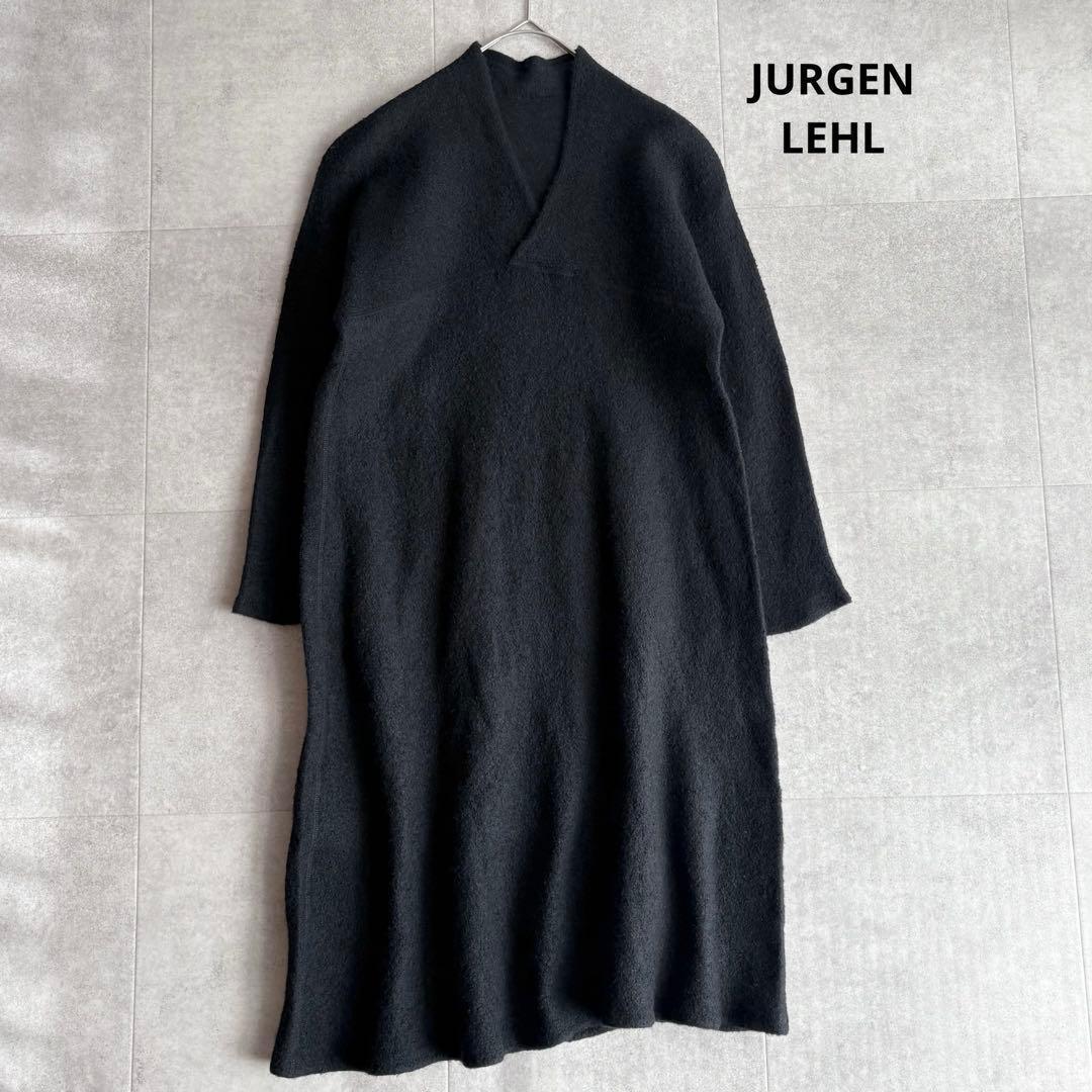 近年 ヨーガンレール ファインウールループ ワンピース黒 M