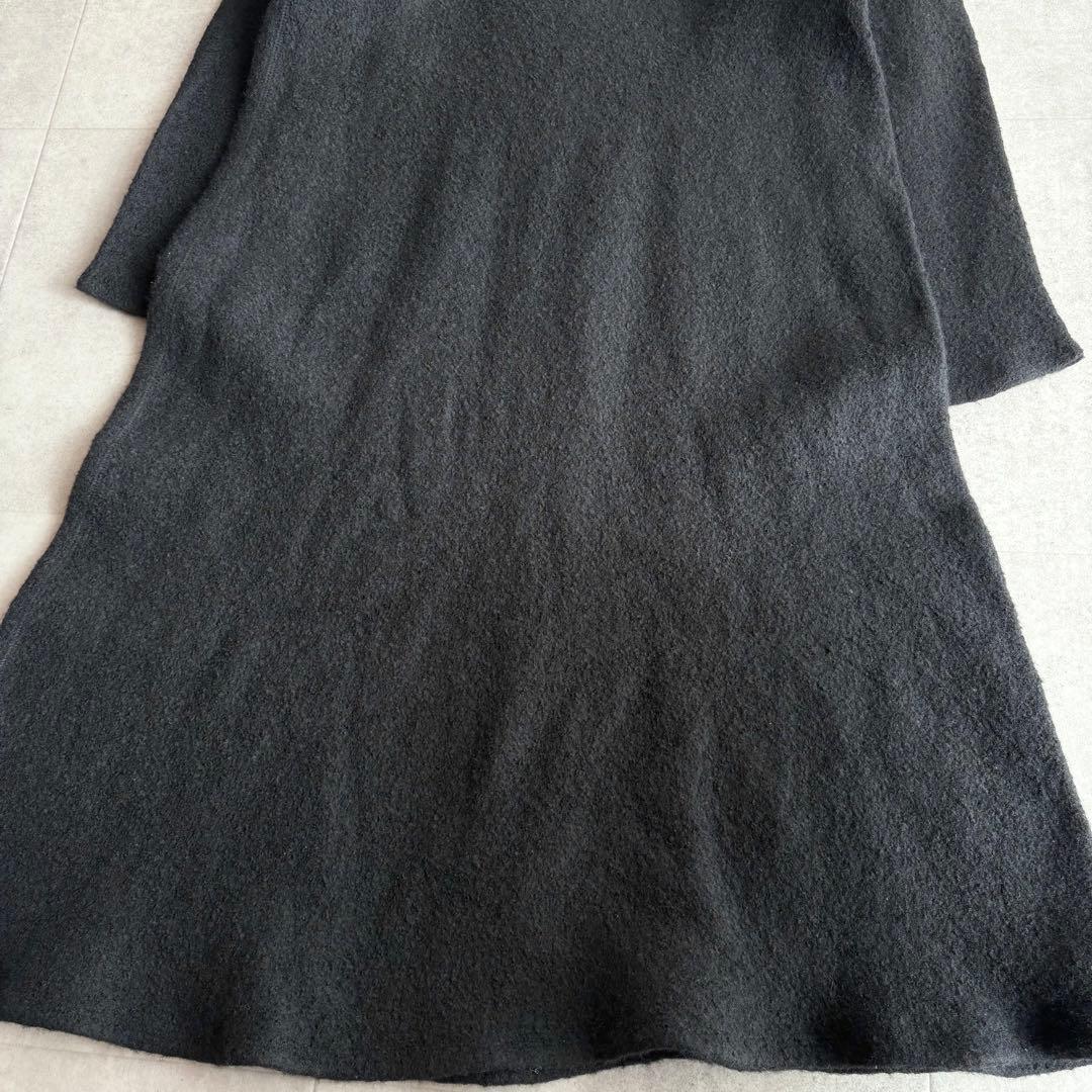 近年 ヨーガンレール ファインウールループ ワンピース黒 M