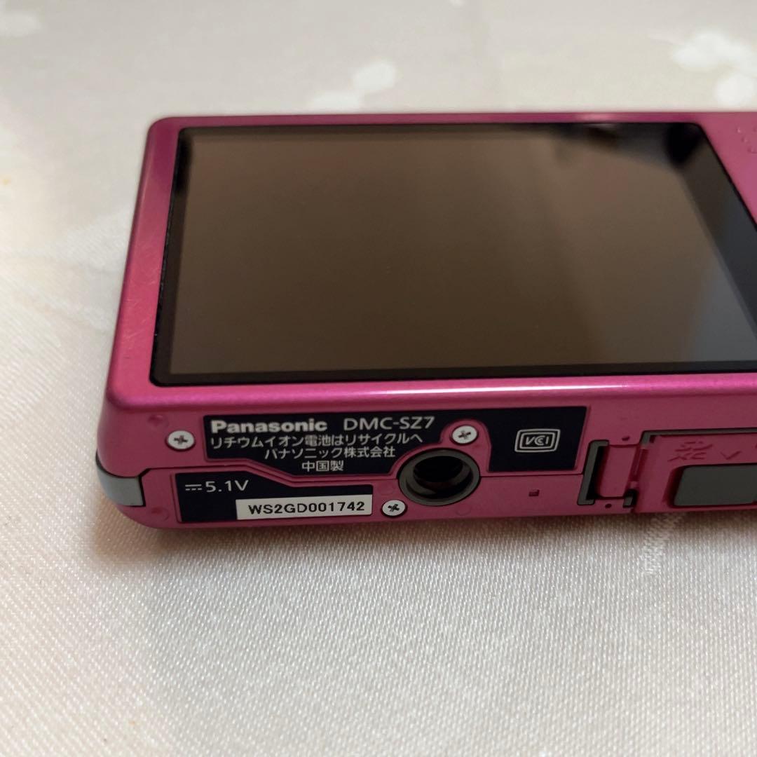 Panasonic LUMIX DMC-SZ7 ピンク デジカメ 動作確認済み