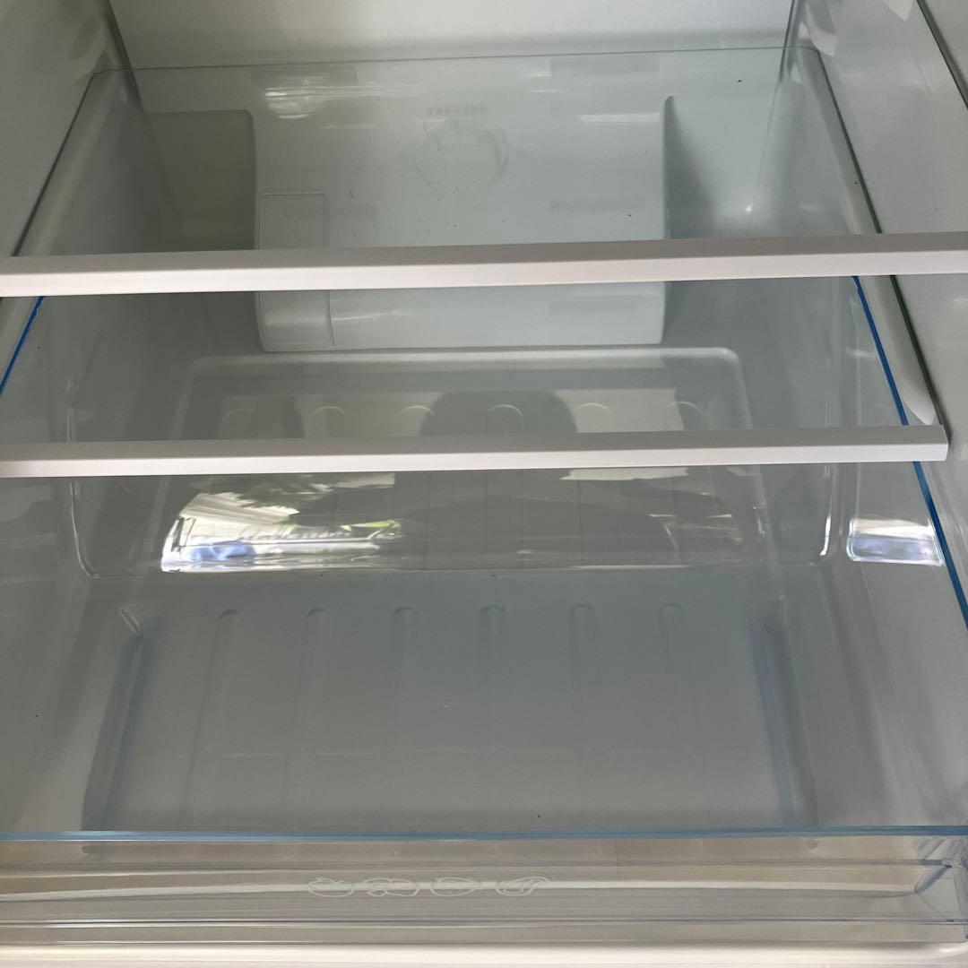 【美品】冷蔵庫 ガラスホワイトHR-G13C-W 135L 2ドア 右開きタイプ