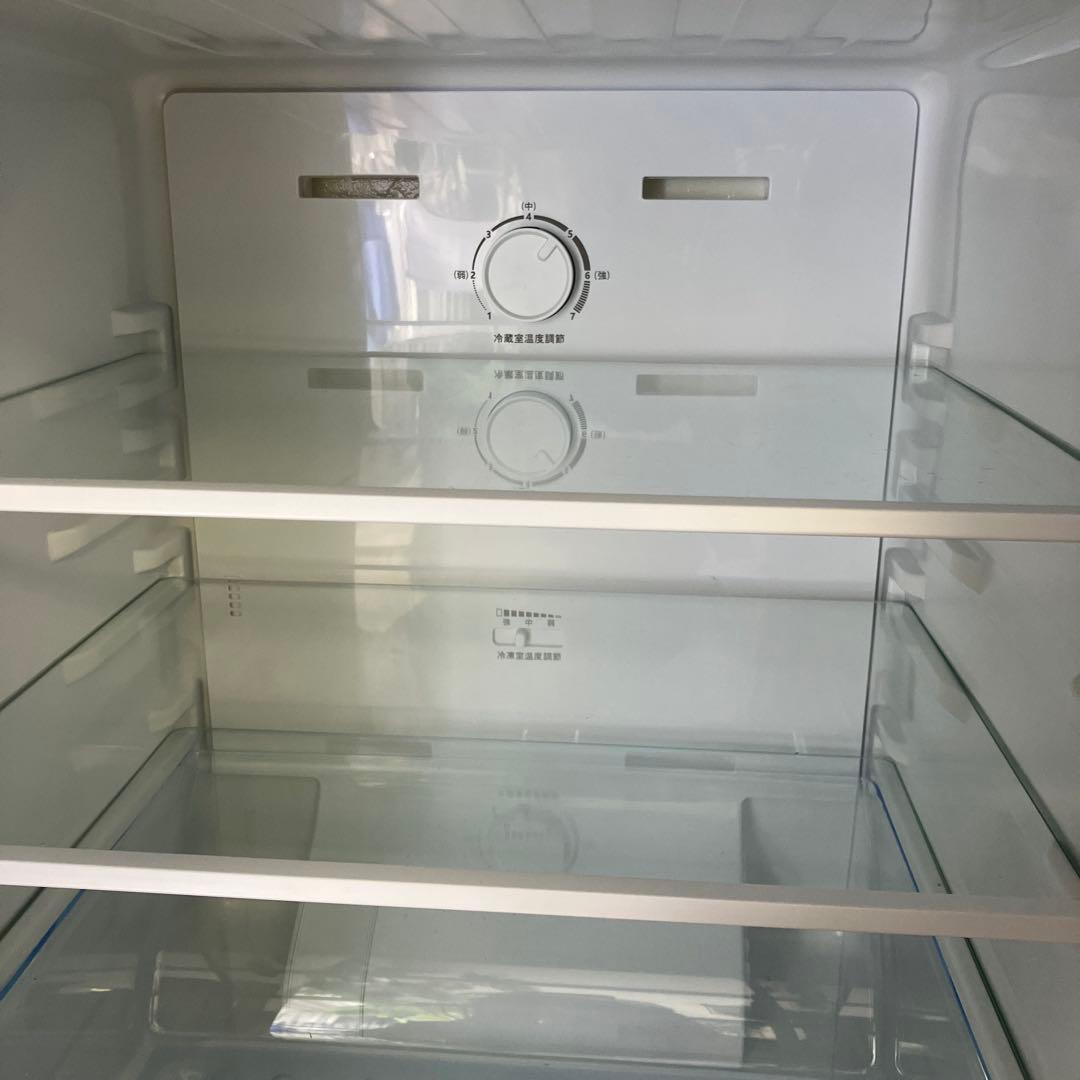 【美品】冷蔵庫 ガラスホワイトHR-G13C-W 135L 2ドア 右開きタイプ