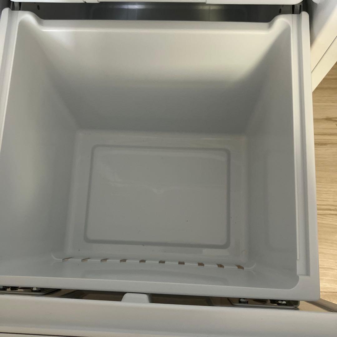 【美品】冷蔵庫 ガラスホワイトHR-G13C-W 135L 2ドア 右開きタイプ