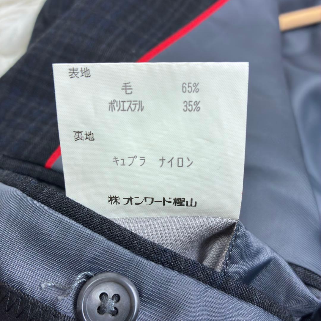 美品　ジェイプレス　タータンチェック　アンコンジャケット　L　パイピング