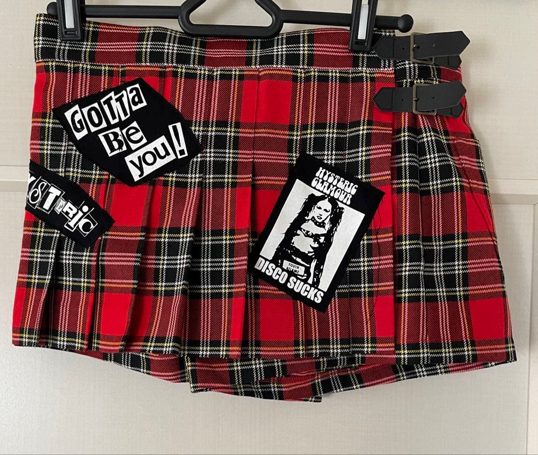 hysteric glamor DISCO SUCKS プリーツショートパンツ