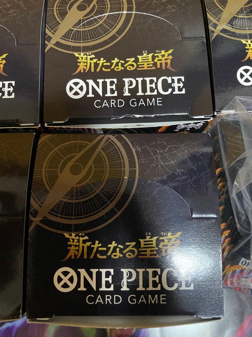 ワンピースカード　新たなる皇帝　5BOXテープカット　新たなる皇帝　24パック