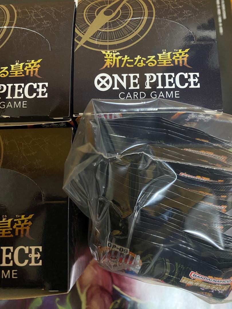 ワンピースカード　新たなる皇帝　5BOXテープカット　新たなる皇帝　24パック