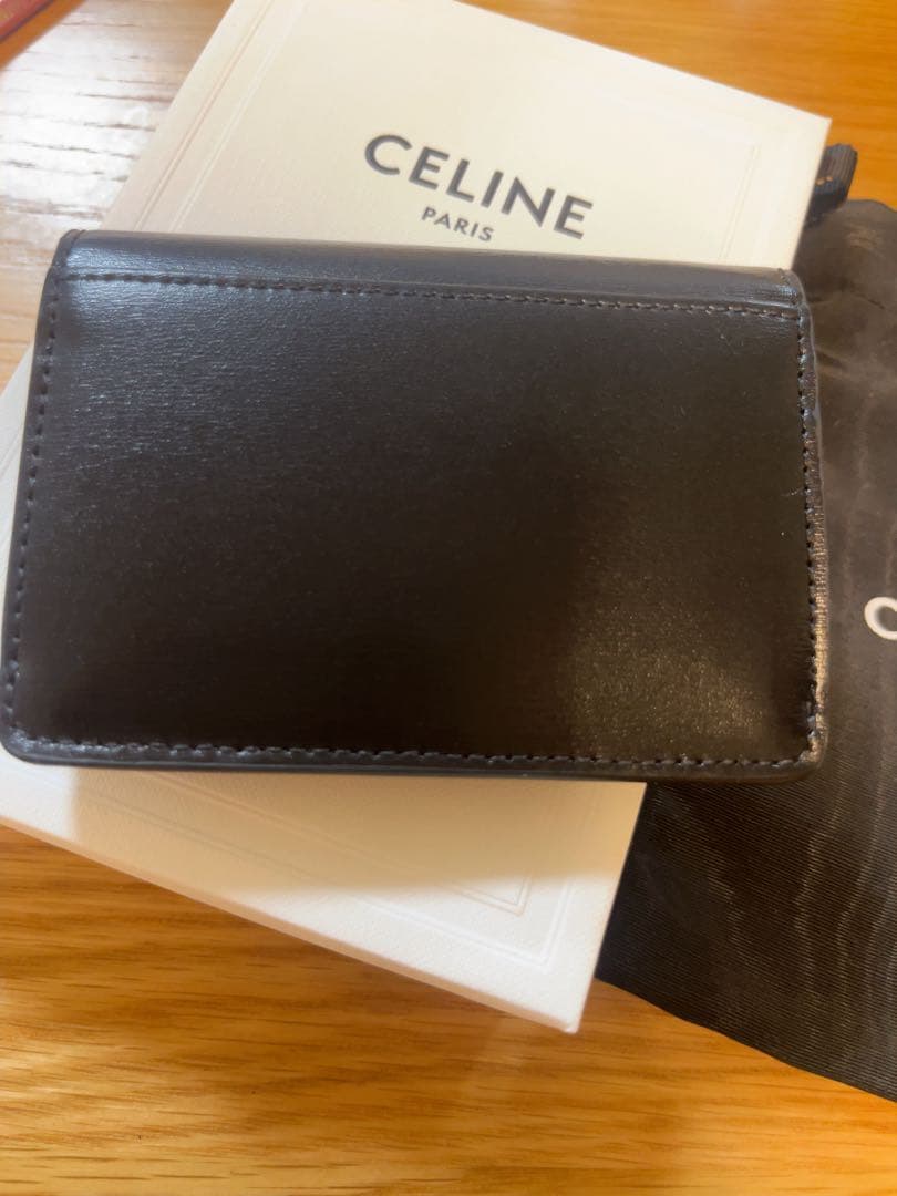 CELINE セリーヌ トリオンフ カードケース 現行品 ブラック　新品
