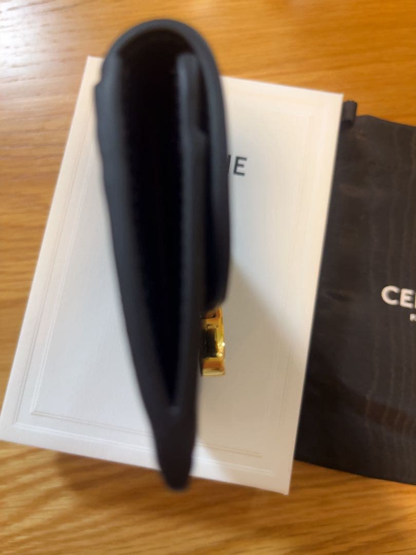 CELINE セリーヌ トリオンフ カードケース 現行品 ブラック　新品