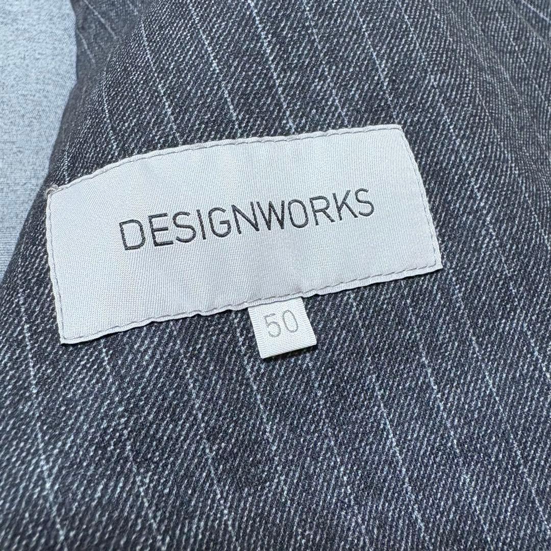 DESIGNWORKS ストライプ ビジネススーツ セットアップサイズ50